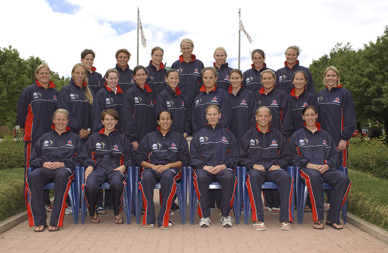AIS Water Polo program women's team photo 2003