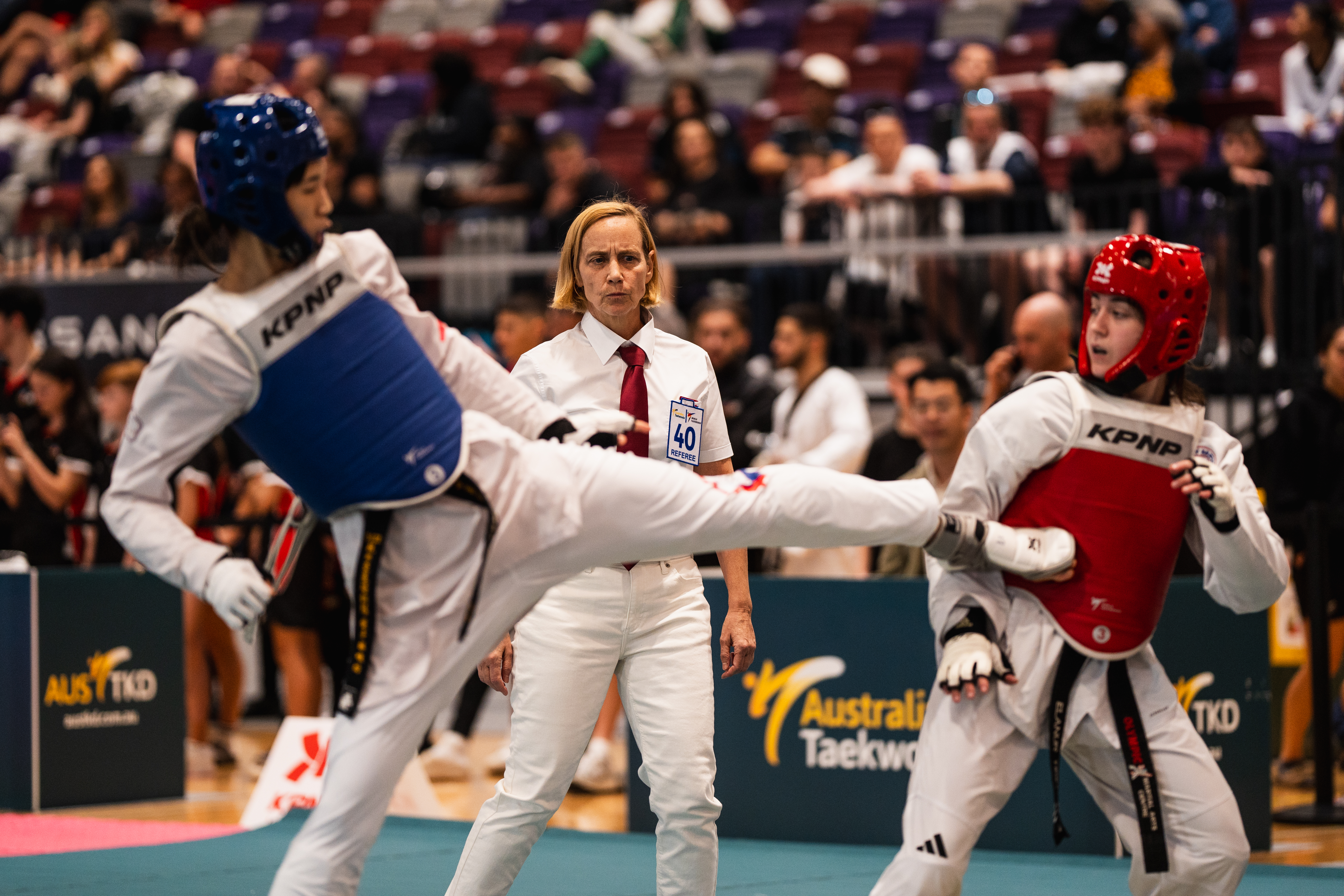 Who you officiate Taekwondo juniors and official