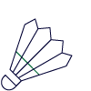 A shuttlecock
