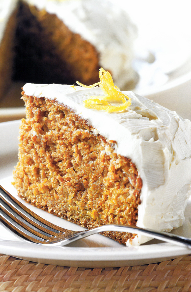 HINT:This cake keeps for up to 4 days in an airtight container. If frosted, keep in the fridge. Alternatively, cut unfrosted cake into portions, wrap tightly in layer s of plastic wrap and freeze for up to 2 months. One piece will take about 2 hours to thaw at room temperature