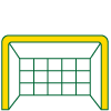 A football goal with net