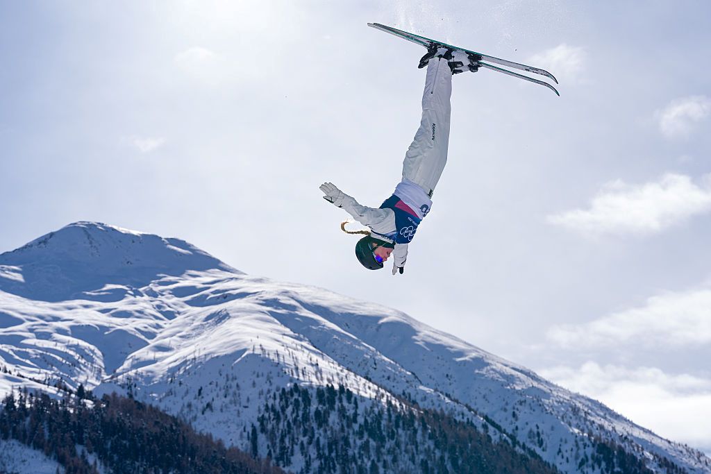 Sidney Stephens competing at the Milano Cortina Winter Olympics