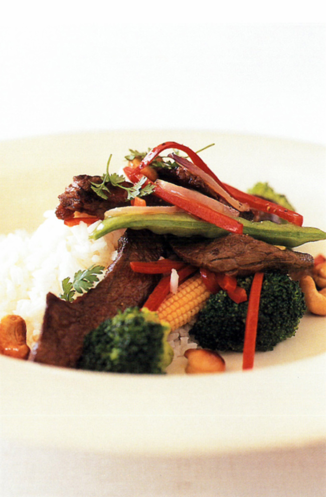 HINT: This recipe can also be served with 375 g pasta spirals, cooked until al dente, instead of rice