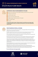 Pelvic floor health for all athletes fact sheet screen shot