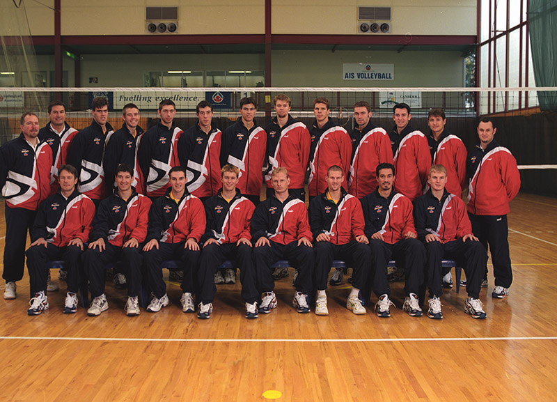 AIS Volleyball team men photo from 2000