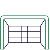A football goal with net