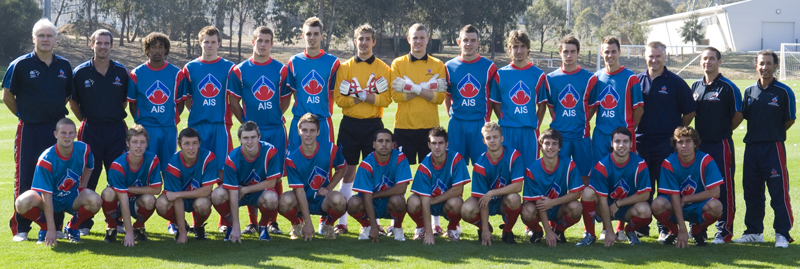AIS Men's Football program team photo 2007