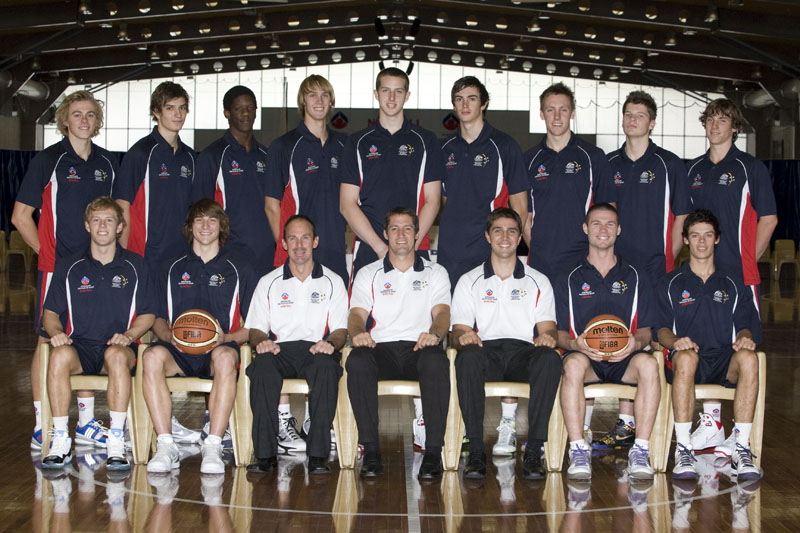 AIS Basketball program men's team photo 2010