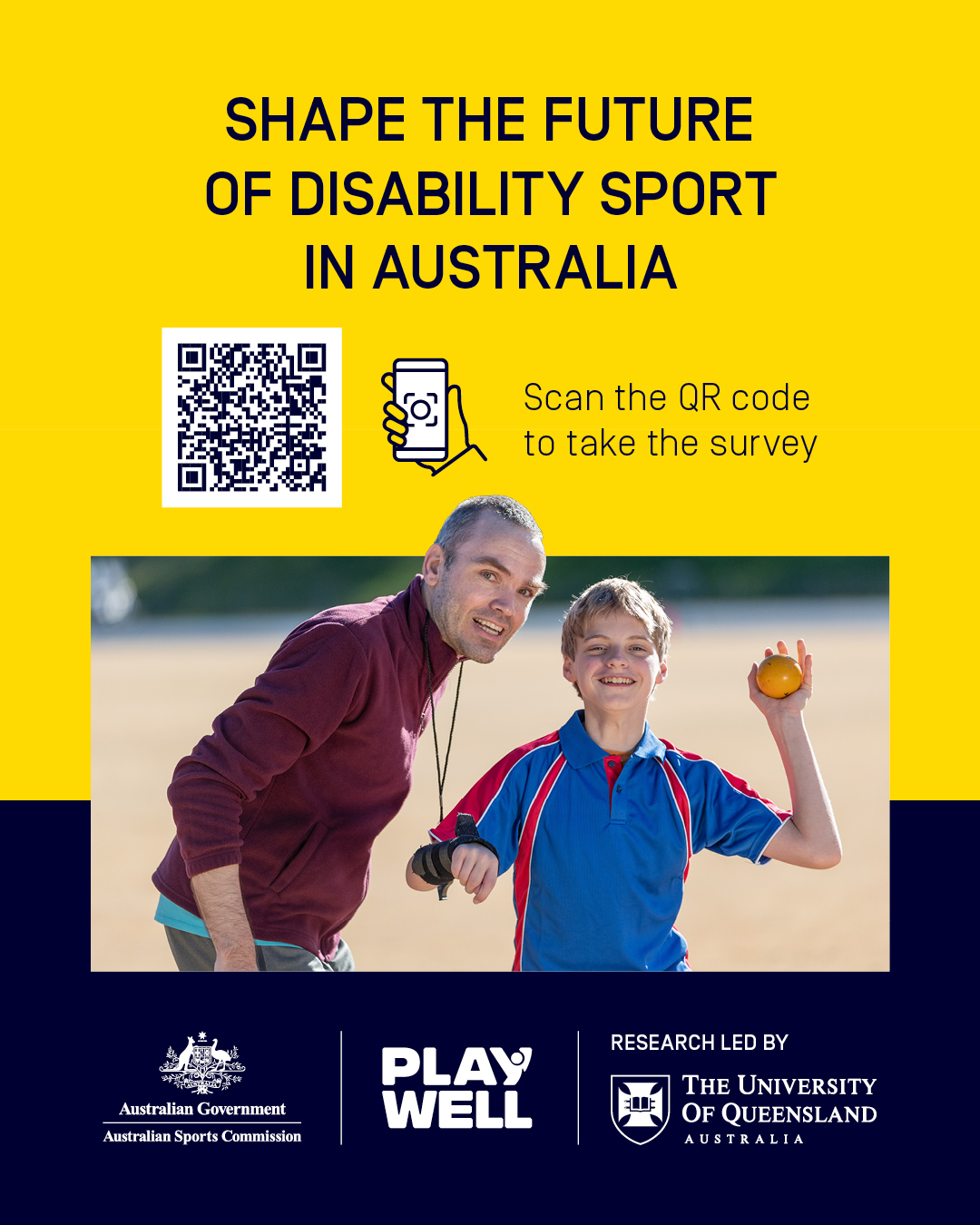 Image promoting the disability sport action plan survey