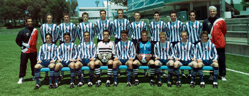 2000 AIS Men's Football Program team photo