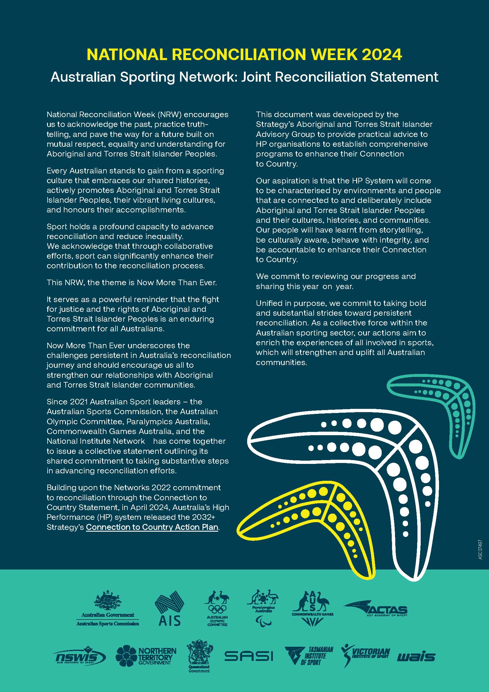 National Reconciliation Week 2024 Joint Statement