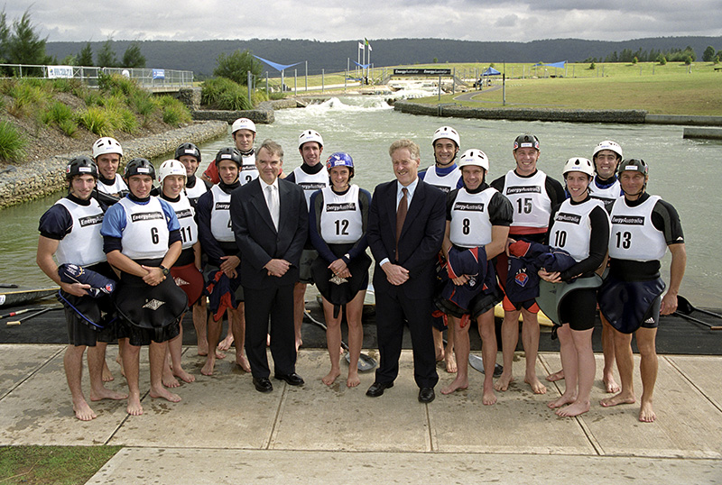 AIS Canoe Slalom team photo from 2003