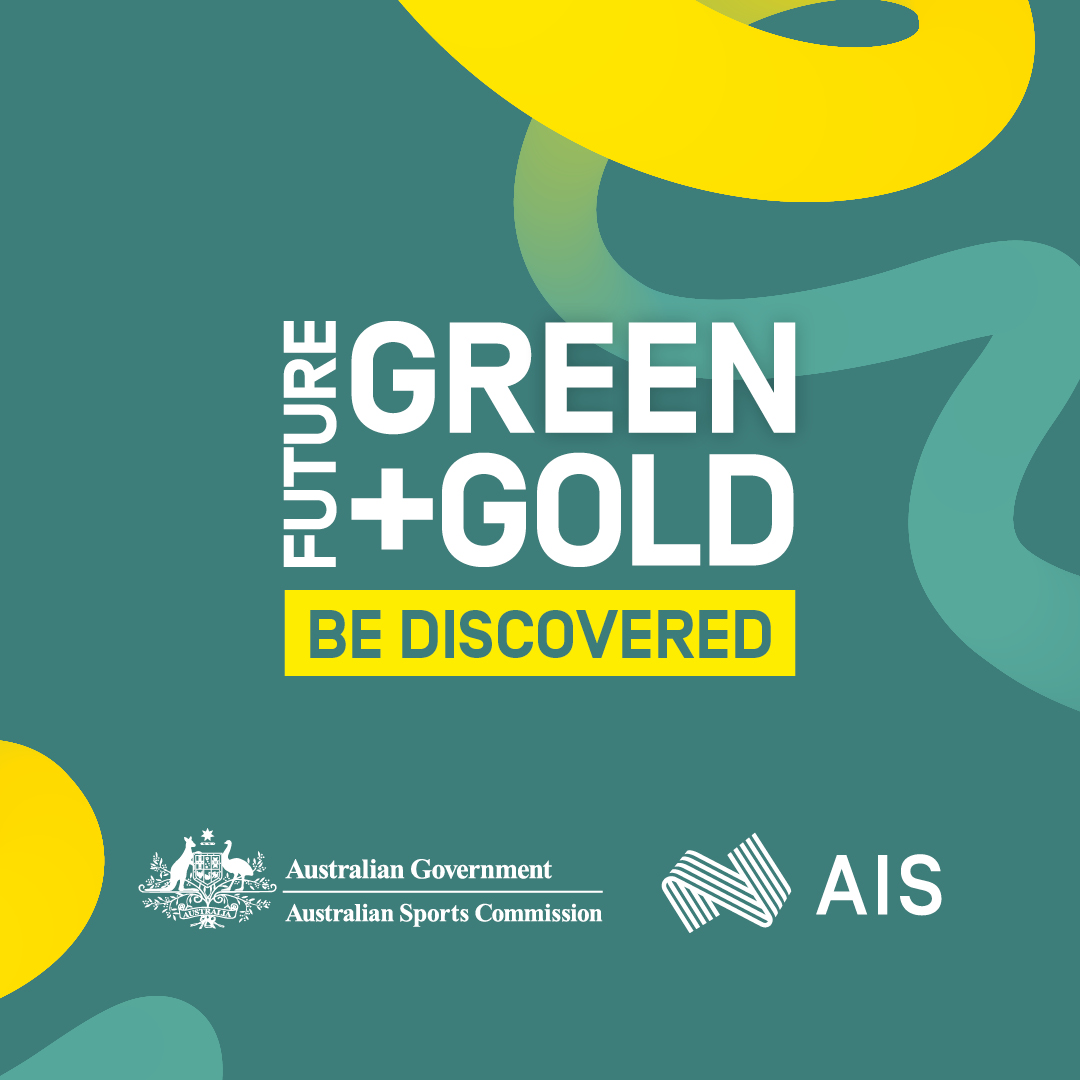 Future Green + Gold generic campaign social tile with text and ASC x AIS logo lock up