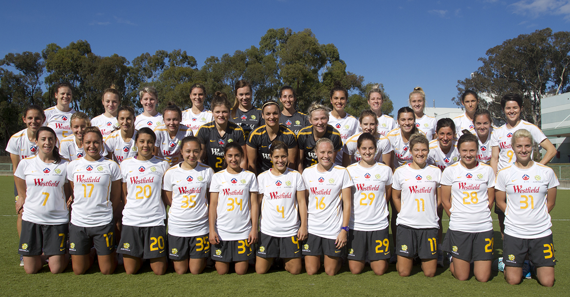 AIS Women's Football program team photo 2012