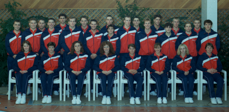AIS Swimming Program team photo 1988