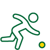 A person competing in lawn bowls