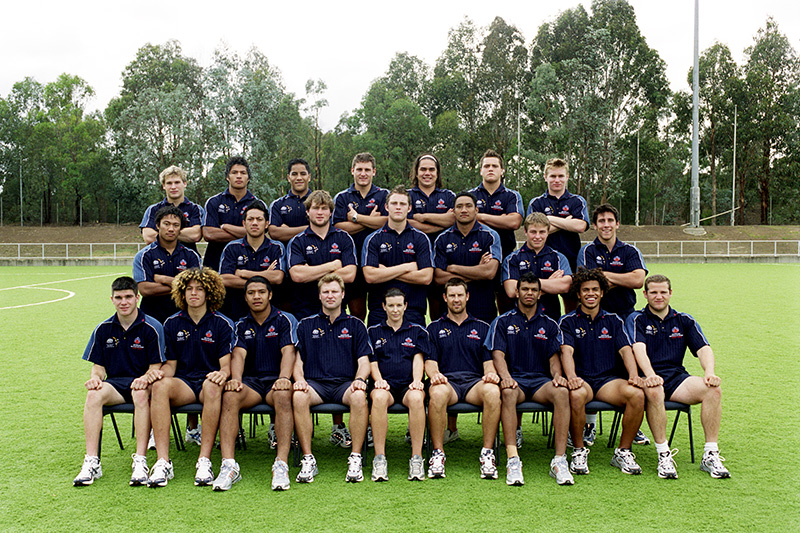 AIS Rugby Union team photo from 2005