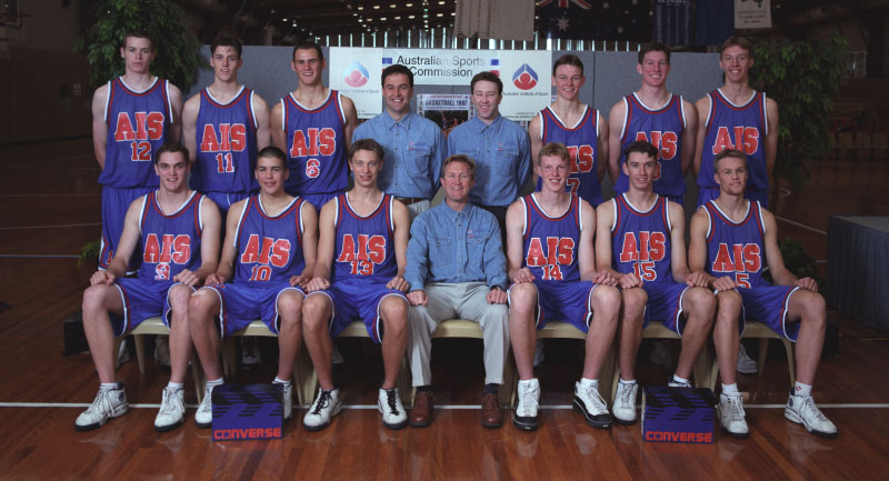 AIS Basketball program men's team photo 1997