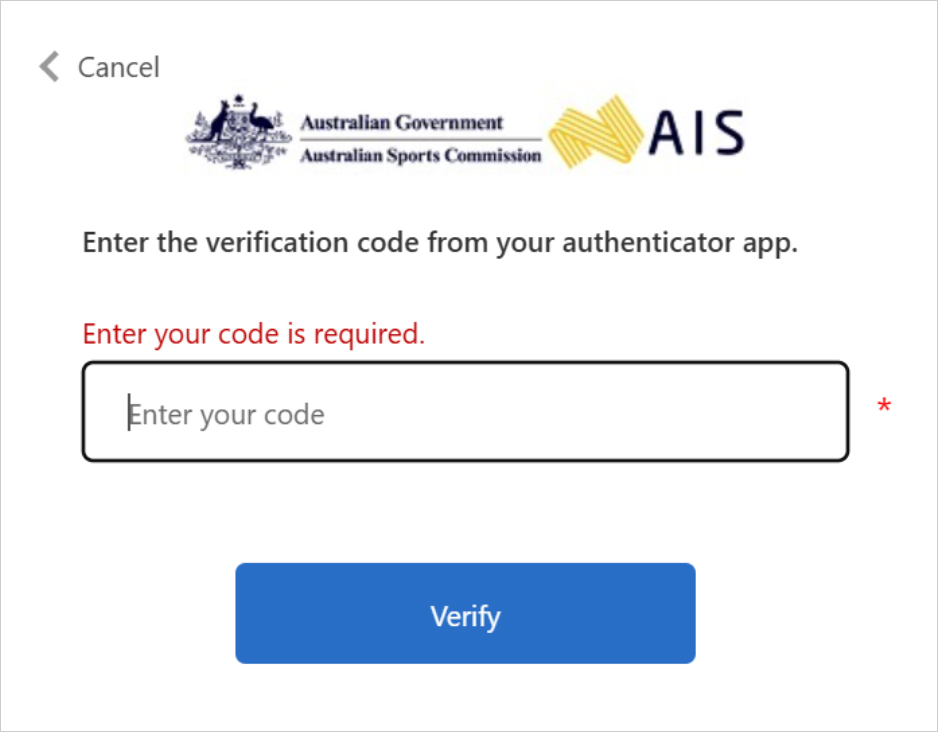 dAIS Authenticator code