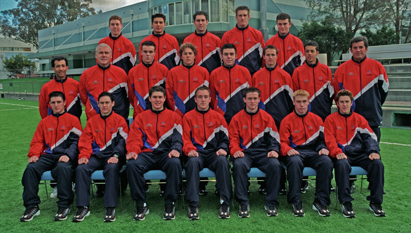 AIS Men's Football program team photo 2001