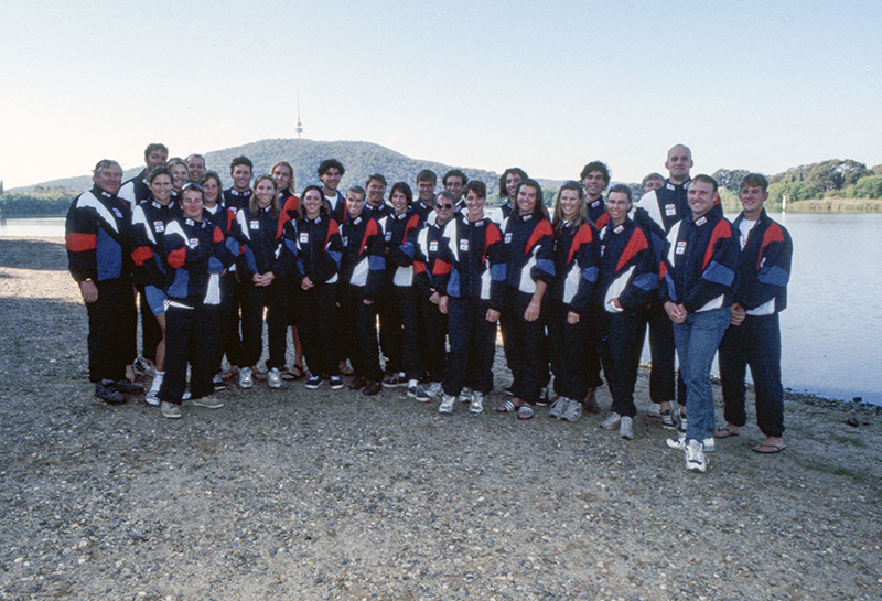 AIS Rowing team photo from 1991