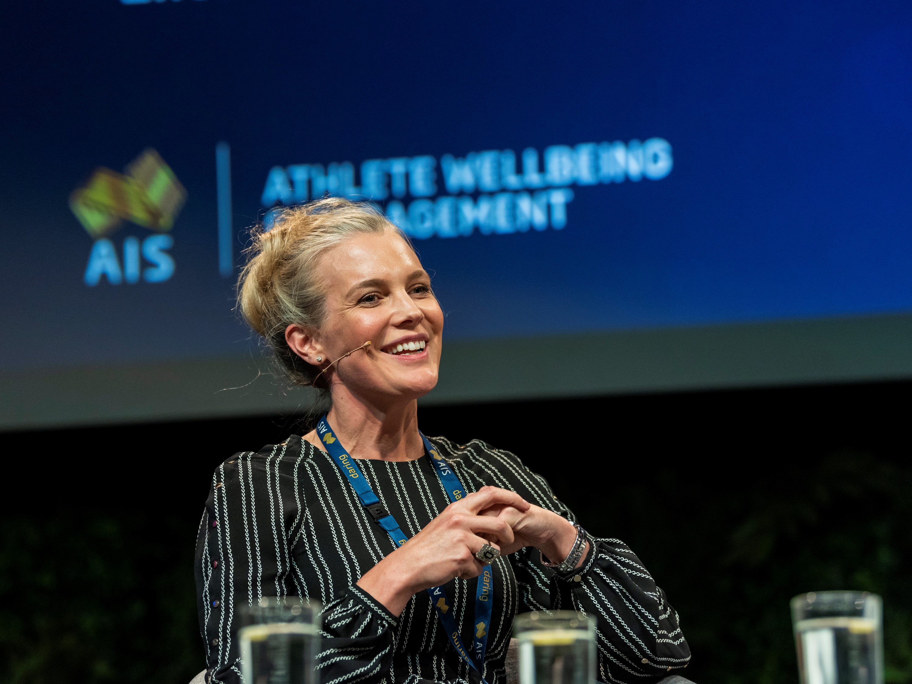 AIS Director Athlete Wellbeing and Engagement Matti Clements speaking at the 2020 Athlete Wellbeing Summit