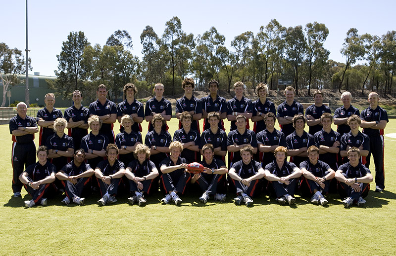 AIS AFL team photo from 2008-2009