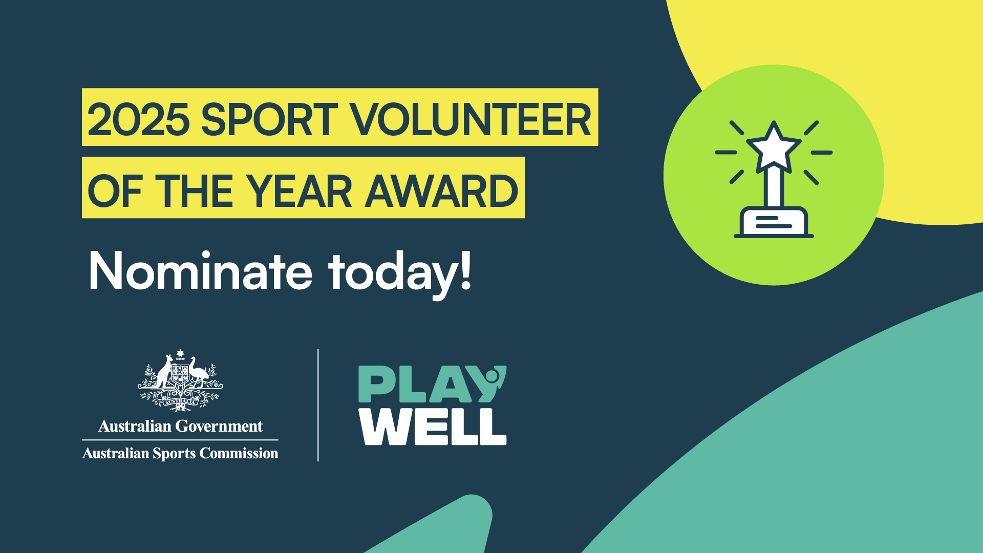 edM Header to promote Sport Volunteer of the Year nominations