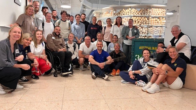 Eddie Ockenden with his fellow AIS Gen32 coaches in Melbourne.