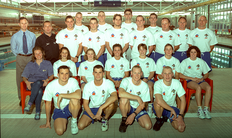1993 AIS Swimming program team photo