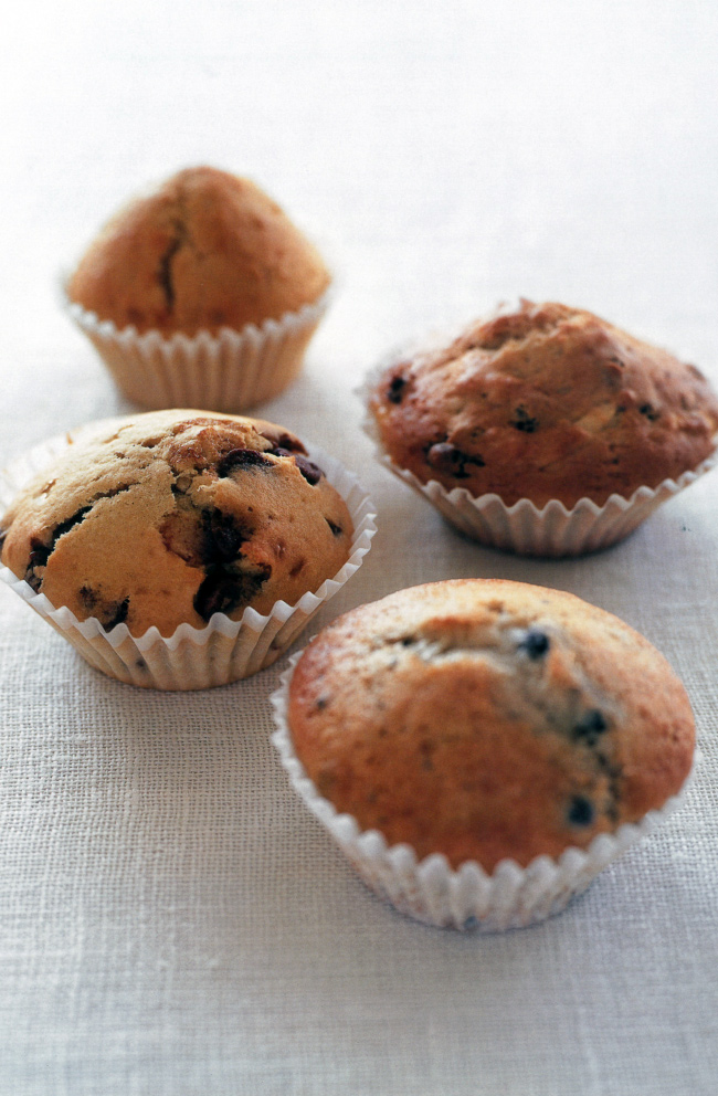 HINT: Muffin sized paper cases are available in the baking section of most supermarkets. Using them saves on greasing the tins and on washing them up afterwards