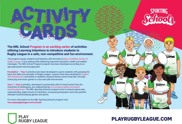 Sporting Schools is an Australian Government initiative designed to help schools to increase children's participation in sport, and to connect them with community sporting opportunities.