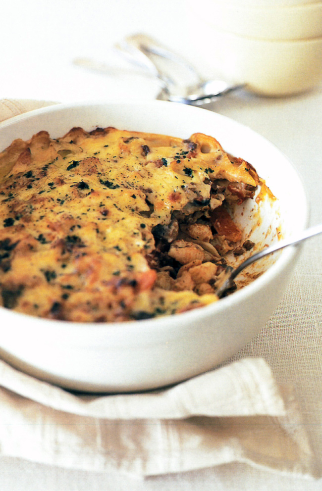 HINT: Use wholemeal pasta if you need to increase your fibre intake. Substitute other chopped vegetables as desired