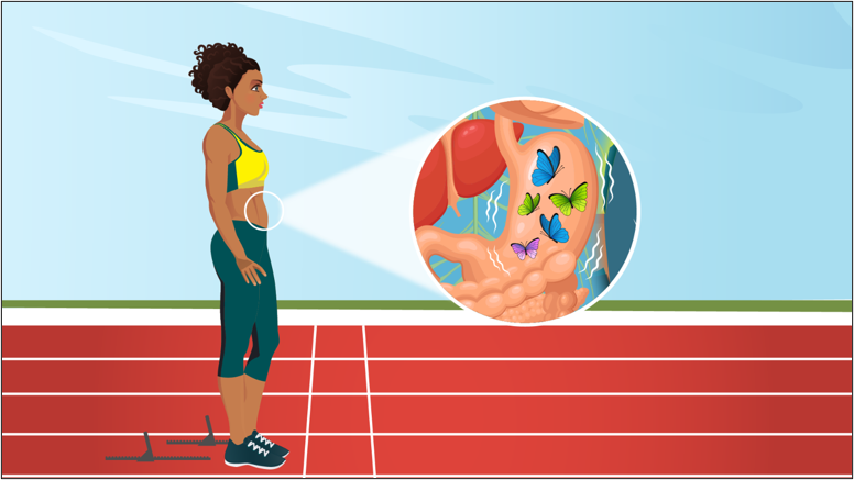 Butterfly in the stomach.