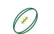 A rugby league ball