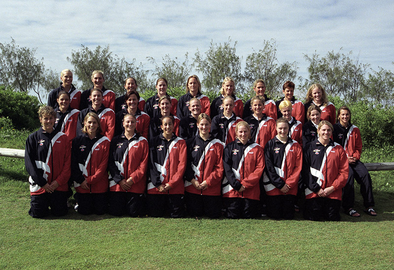 AIS Water Polo program men's team photo 2000