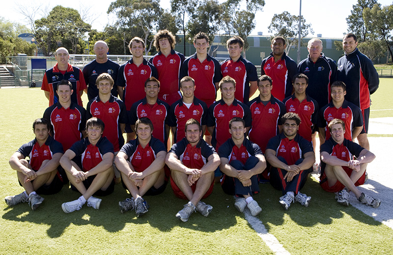 AIS Rugby League team photo from 2008