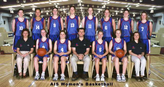 AIS Basketball program women's team photo 1999