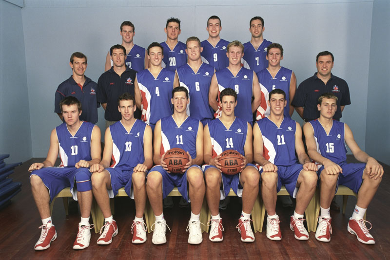 AIS Basketball program men's team photo 2002