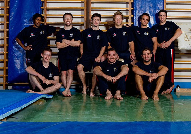 AIS Gymnastics program men team photo 2011