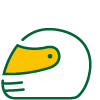 A motorbike helmet