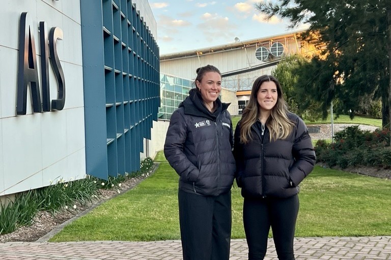 Bobsleigh duo Kiara Reddingius and Bree Walker.