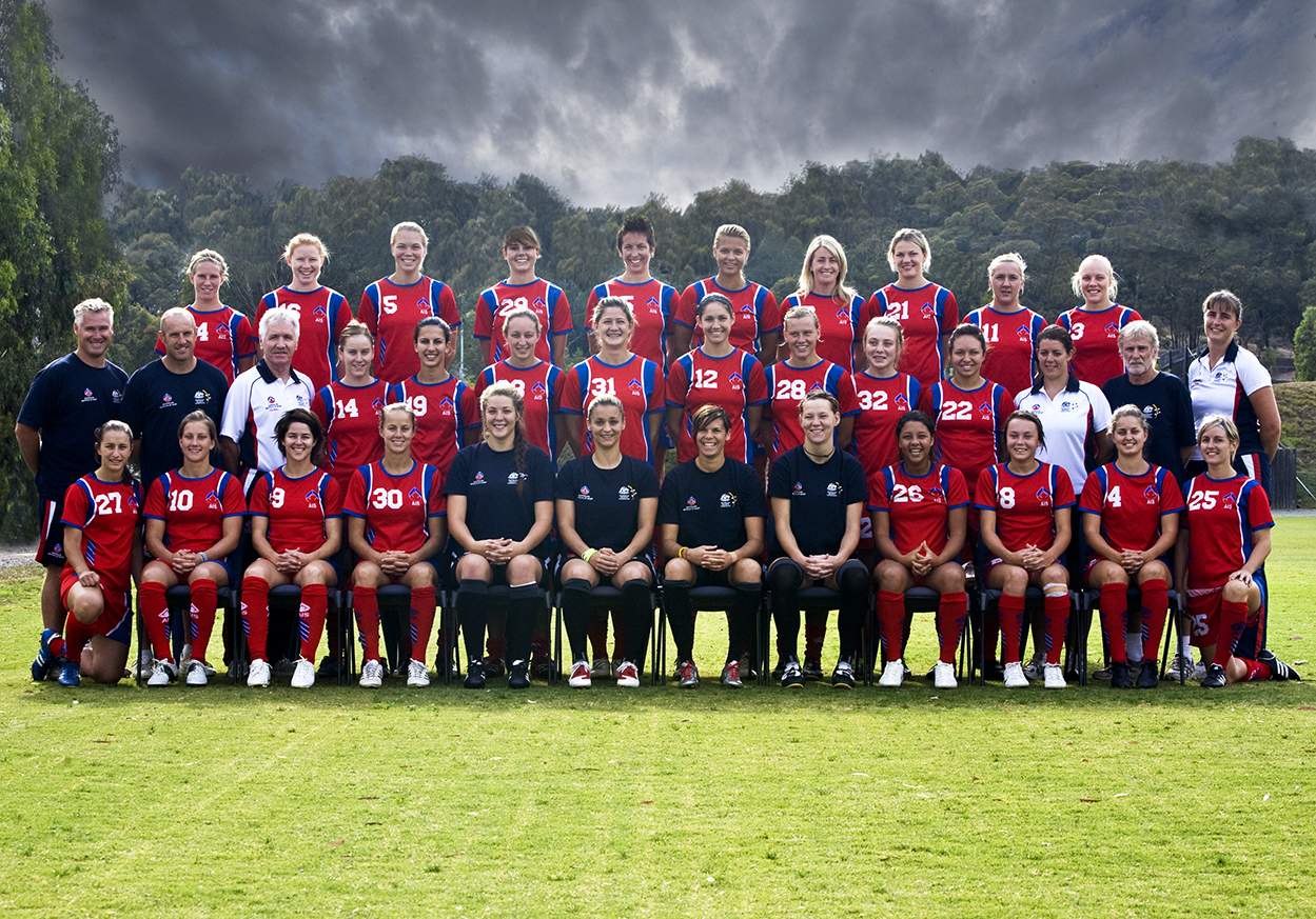 AIS Women's Football Program team photo 2010