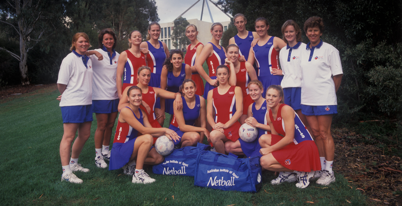 AIS Women's Netball Team Photo 1998