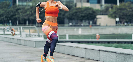 Women running