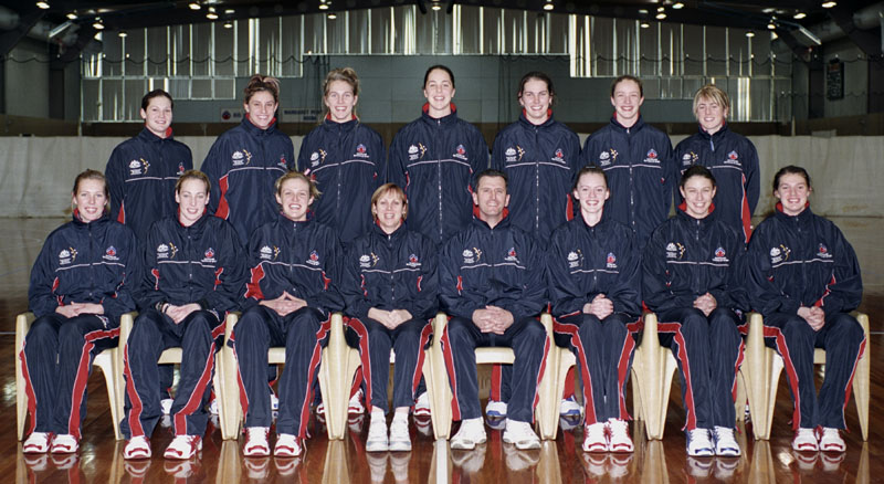 AIS Basketball program women's team photo 2004