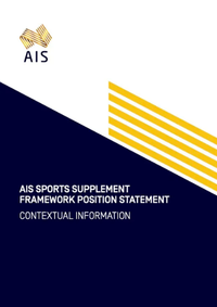 AIS Sports Supplement Framework Position Statement