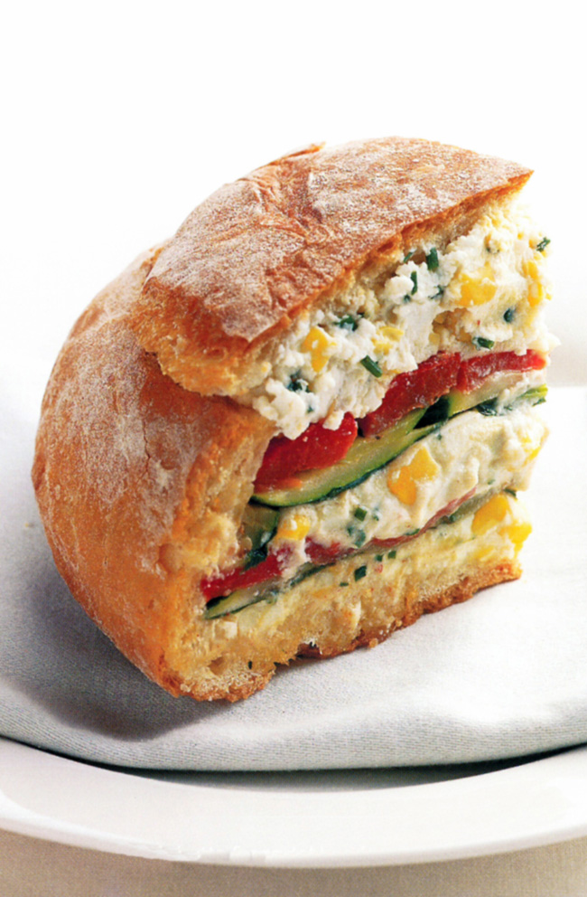 HINT: Drain the ricotta well before using - this will help prevent the cob from becoming soggy