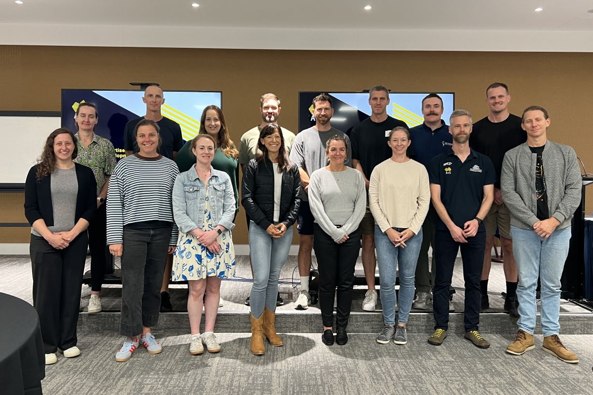 The participants in the Leveraging Expertise Development Program gathered for a photo during a workshop at the AIS.