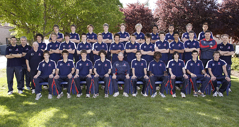 AIS AFL team photo from 2006-2007